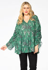 Bluse gekräuselter Ärmel SNAKEBlouse wide SNAKE - green - #1