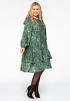 Dress ruffled SNAKE - green - #2