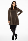 Tunic wide bottom LUREX - black - #2