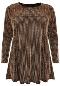 Tunic wide bottom LUREX - black - #4
