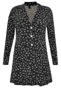 Blazer long CIRCLES - black - #4