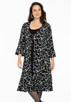 Cardigan ruffled DAISY - black - #1