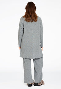 Strickjacke mit Rippe LOUNGECardigan rib LOUNGE - grey - #3