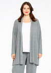 Strickjacke mit Rippe LOUNGECardigan rib LOUNGE - grey - #1