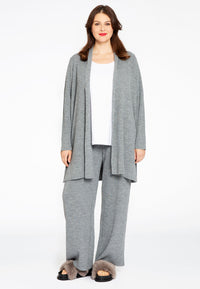 Strickjacke mit Rippe LOUNGECardigan rib LOUNGE - grey - #2