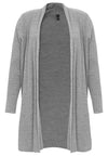 Strickjacke mit Rippe LOUNGECardigan rib LOUNGE - grey - #4