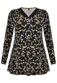 Tunic flare DAISY - black - #4