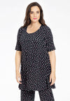 Tunic wide bottom SPRINKLE - black - #1