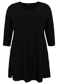 Tunic wide bottom OBLIE - black - #1