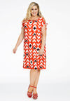 Dress MIX PRINT - red - #2