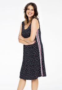 Dress sleeveless SPRINKLE stripe - black - #1