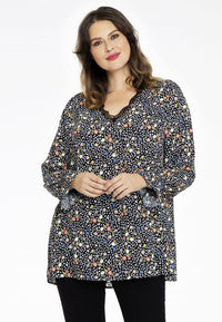 Tunic FLOWER RAIN - black - #1