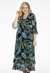 Dress ruffled TROPICOOL - black - #1