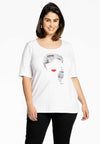 T-Shirt relax 'female figure' - white - #1