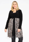 Strickjacke mit Schleife LEOPARDCardigan bow LEOPARD - brown - #1