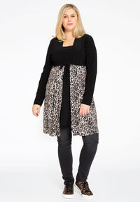 Strickjacke mit Schleife LEOPARDCardigan bow LEOPARD - brown - #2