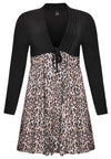 Strickjacke mit Schleife LEOPARDCardigan bow LEOPARD - brown - #4