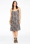 Kleid mit spaghettiträgern LEOPARDSpaghetti dress LEOPARD - brown - #2