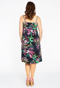 Kleid mit spaghettiträgern TROPIC DOTSSpaghetti dress TROPIC DOTS - blue - #3