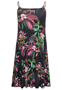 Kleid mit spaghettiträgern TROPIC DOTSSpaghetti dress TROPIC DOTS - blue - #4