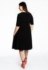 Kleid mit V-Ausschnitt DOLCEDress v-neck DOLCE - black - #3