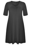 Kleid mit V-Ausschnitt DOLCEDress v-neck DOLCE - black - #4