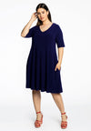 Kleid mit V-Ausschnitt DOLCEDress v-neck DOLCE - blue - #2