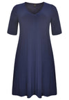 Kleid mit V-Ausschnitt DOLCEDress v-neck DOLCE - blue - #4