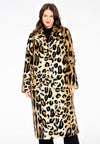 Coat faux fur LEOPARD - brown - #2