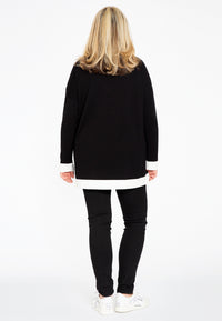 Pullover mit kontrastierenden StreifenPullover contrasting borders - black - #3