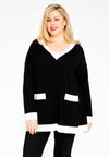Pullover mit kontrastierenden StreifenPullover contrasting borders - black - #1