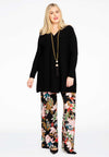 Pullover a-line pleat - Schwarz