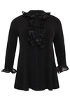 Tunic flare with ruffles DOLCE - black - #4