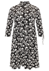 Dress with bows WILLOW - black - #4