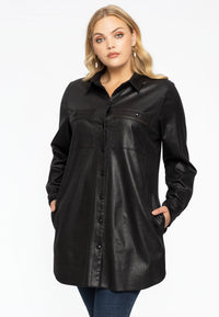 Jacket faux suede - black - #1