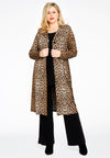 Langer blazer leopard - braun