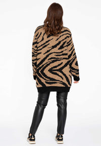 Pullover mit V-Ausschnitt TIGERPullover v-neck TIGER - brown - #3