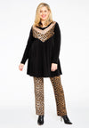 Tunic wide bottom sequins LEOPARD - black - #2