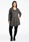 Cardigan with buttons RIB - grey - #2