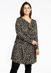 Tunic wide bottom waterfall STONES - black - #1