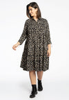 Dress ruffled STONES - black - #2
