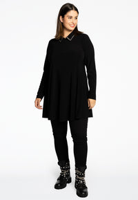 Tuniek wide bottom met strass DOLCE - black - #2