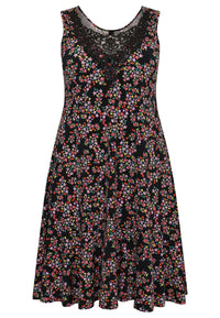 Dress lace neckline RUBY - black - #4