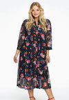 Dress buttoned FLOWERDOT - black - #1