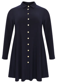 Blouse wide A-line DOLCE - blue - #4