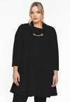Tunic wide bottom chain collar DIAGONAL - black - #1