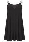 Dress spaghetti lace neck DOLCE - black - #4