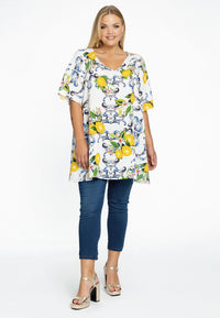 Tunika mit V-Ausschnitt LEMONTunic V-neck LEMON - white - #2