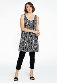 Singlet wide bottom ZEBRA - black - #2