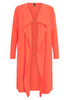 Cardigan drape neck cashmere - orange - #4